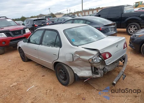 2001 Toyota Corolla Le z USA, uszkodzony, nr VIN 2T1BR12E71C507692